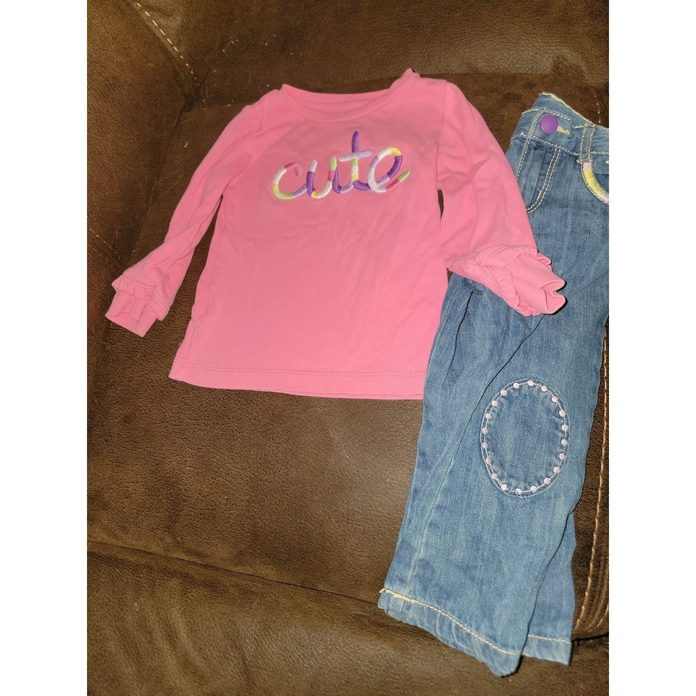 Gymboree mousing around cute top and jeans size 18 24 months